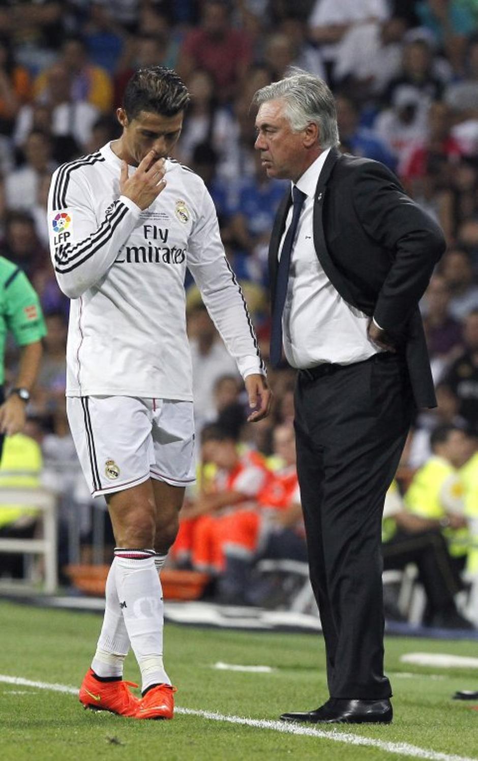 Cristiano Ronaldo Ancelotti Real Madrid Atletico Madrid španski superpokal Berna | Avtor: EPA