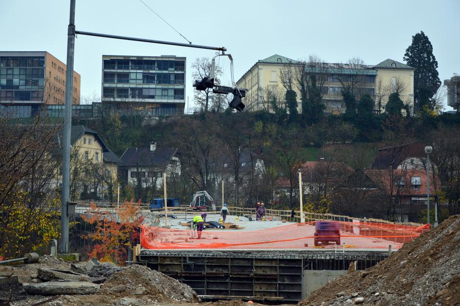 Obnova mostu v Kranju