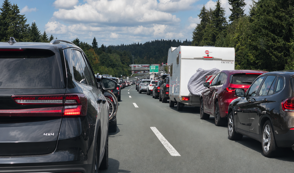 Na cestah obsedno stanje, od Postojne do Ljubljane več kot dve uri