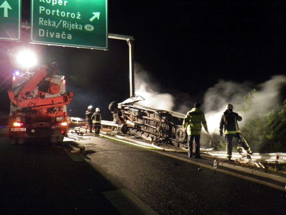 prometna nesreča Sežana Gabrk