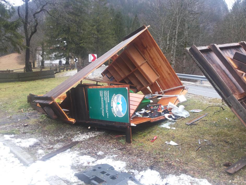 Vremenska ujma v Logarski dolini