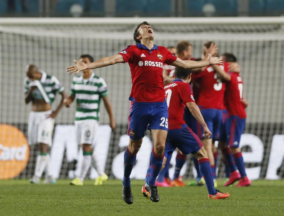 Veselje Romana Eremenka ob zmagi nad Sportingom | Avtor: EPA