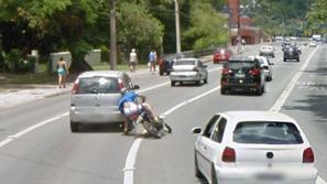 Motorist na Google Street View