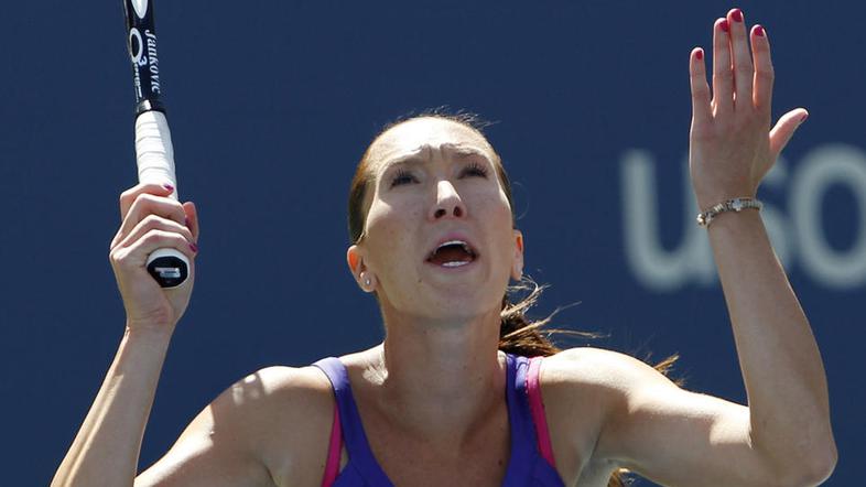 Nemočna in obupana je bila to soboto v New Yorku Jelena Janković. (Foto: Reuters