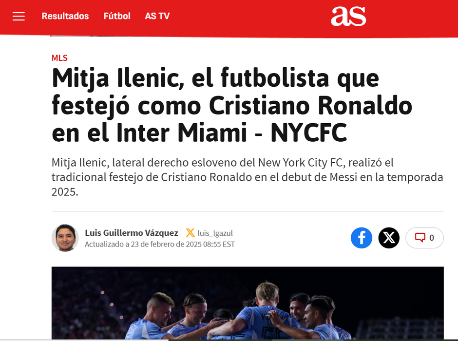 Članek o Ileniču v As-u | Avtor: Zajem zaslona