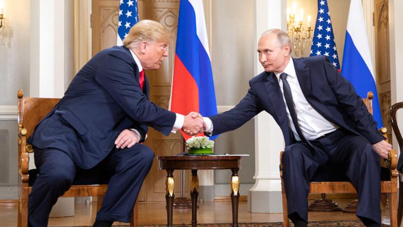 Donald Trump in Vladimir Putin