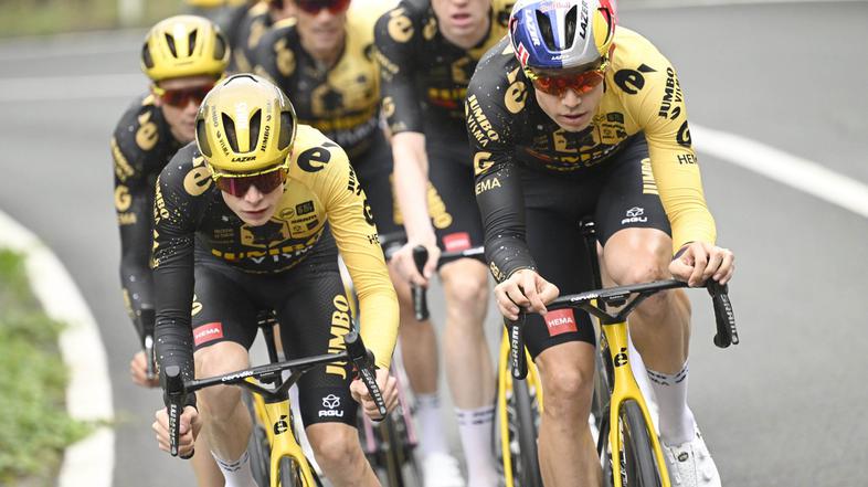 Jonas Vingegaard in Wout van Aert