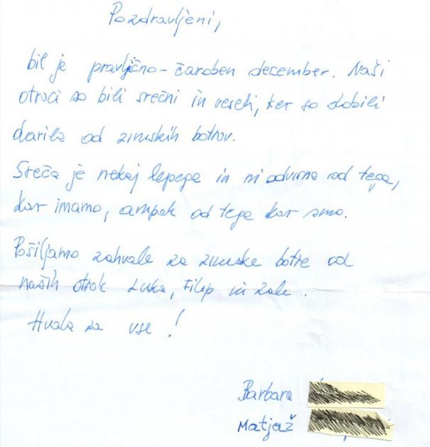 Pisma Dedku Mrazu ali Božičku