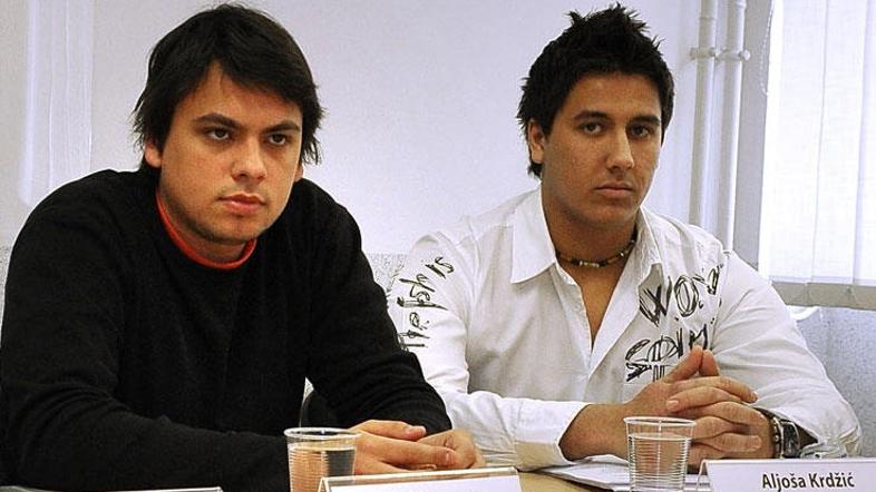 ŠOUL za zdaj vodi tehnično predsedstvo Aljoše Krdžića (desno), predsednik študen