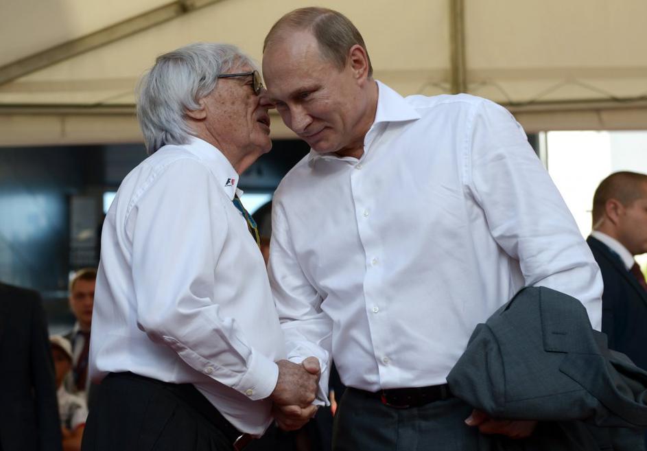 Ecclestone Putin VN Rusije Soči F1