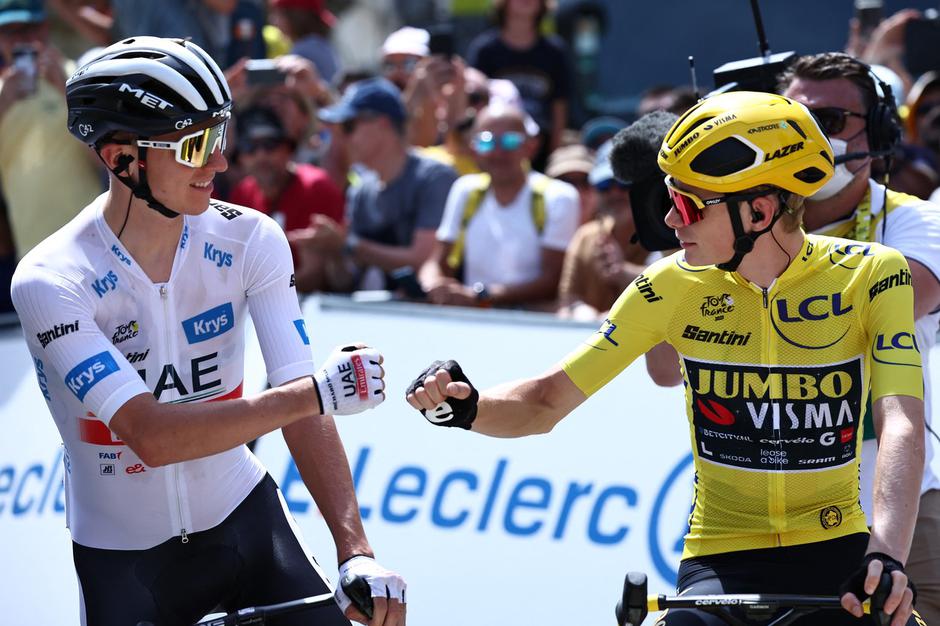 Tadej Pogačar in Jonas Vingegaard | Avtor: Profimedia