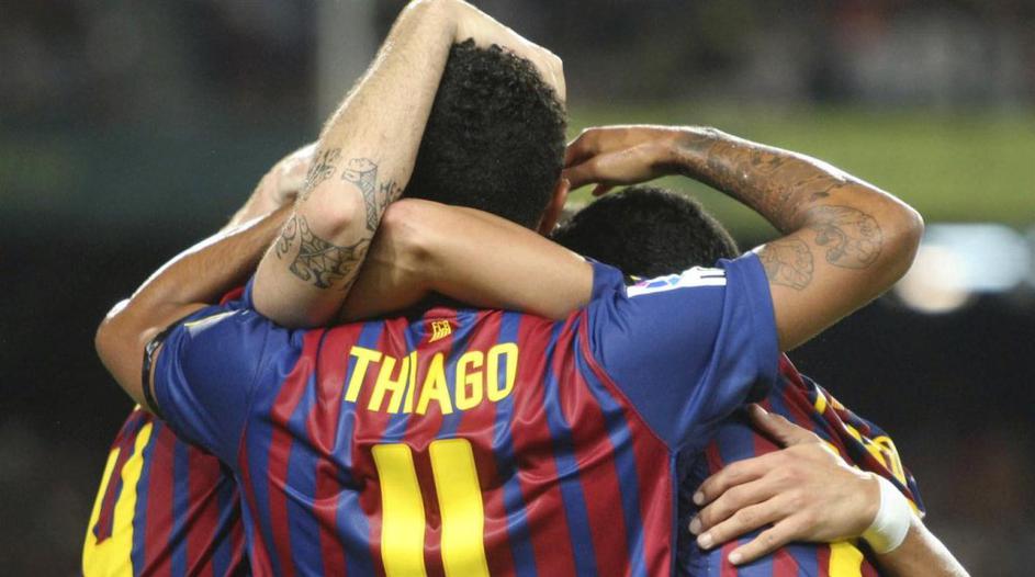 barcelona villarreal thiago alcantara