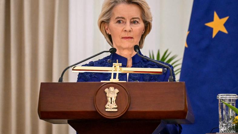 podpis dogovora EU-Indija Ursula von der Leyen