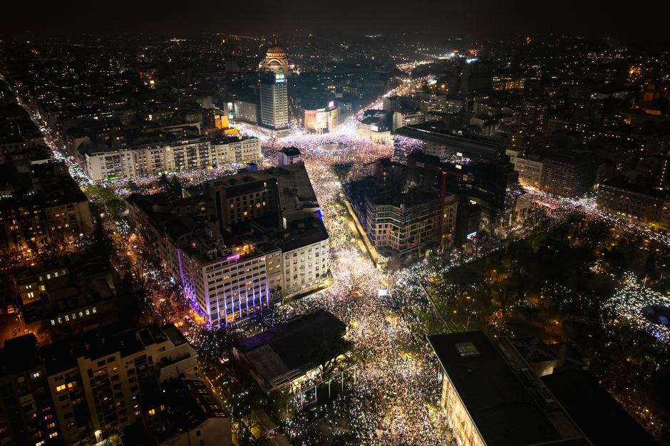 Beograd protesti 15. marec | Avtor: Profimedia
