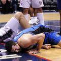 Hedo Turkoglu je v bolečinah obležal na tleh.