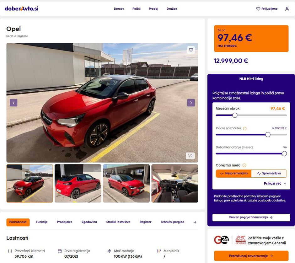 Električni avto oglas | Avtor: DoberAvto.si