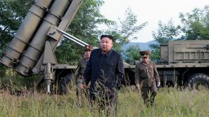 Kim Jong-un, testiranje raketometa