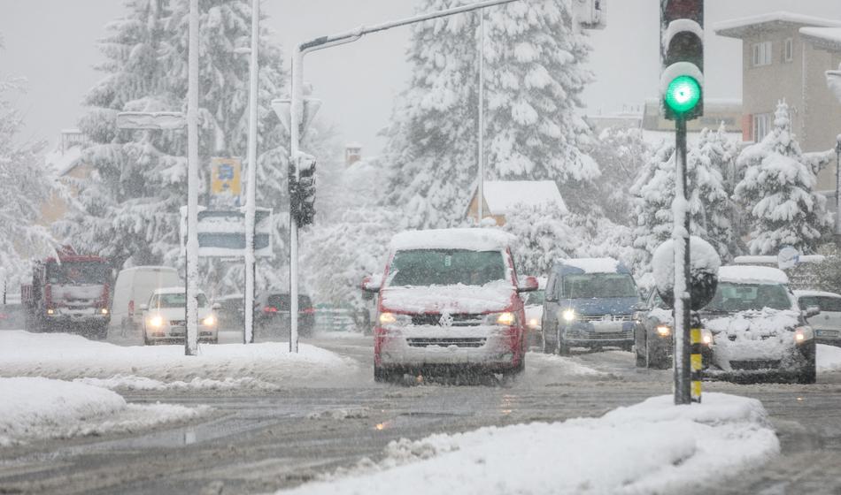 Meja sneženja se bo močno spustila, kje bo padal sneg?