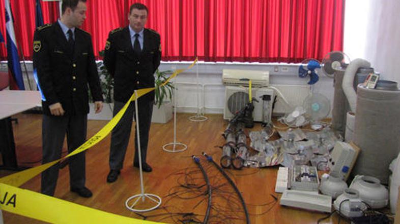 Janez Obram in Edvard Fišter, komandirja policijskih postaj Novo mesto in Trebnj