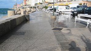 Visoka plima v Piranu