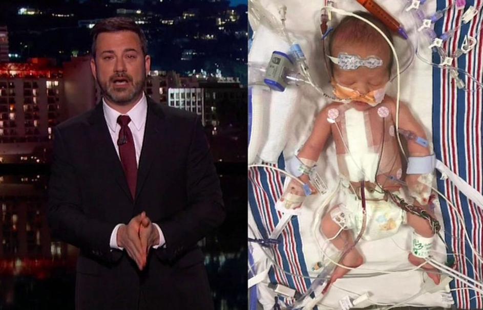 Jimmy Kimmel in novorojenček s srčno napako