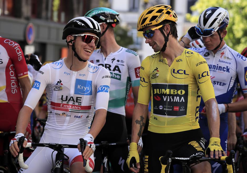 Primož Roglič in Tadej Pogačar | Avtor: Epa