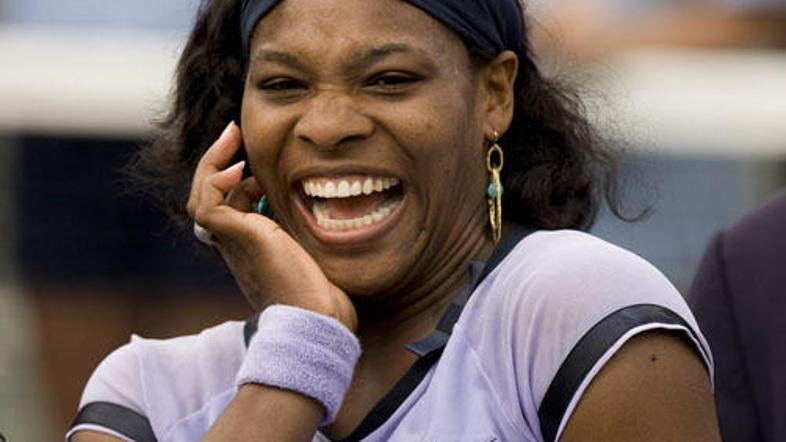 Serena Williams se je veselila zmage in čeka za skoraj 200.000 dolarjev.