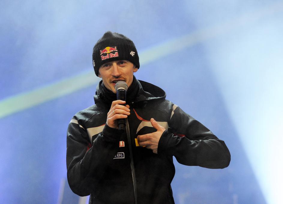 Adam Malysz med slovesom. (Foto: EPA)