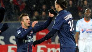 Beckham Ibrahimović Paris Saint Germain PSG Marseille Ligue 1 Francija liga prve