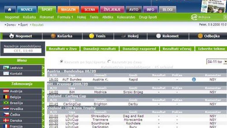 Tole je le en košček tistega, kar vam ponujamo ob spremljanju športnih dogodkov 