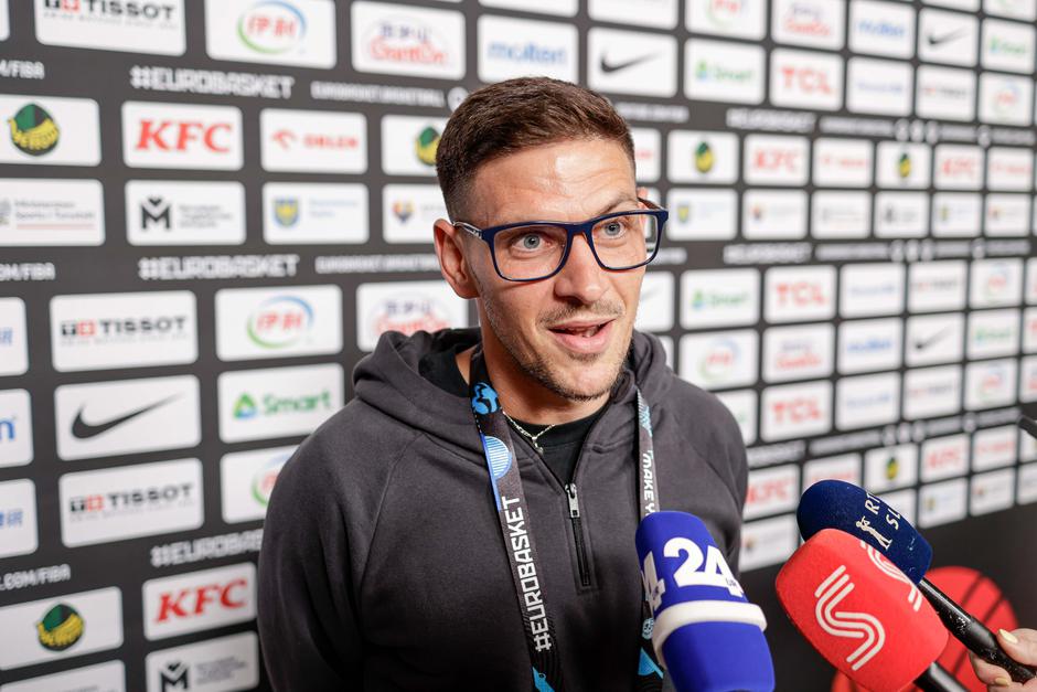 trening košarkarske reperezentance slovenije katovice eurobasket 2025, Erik Janža | Avtor: Saša Despot