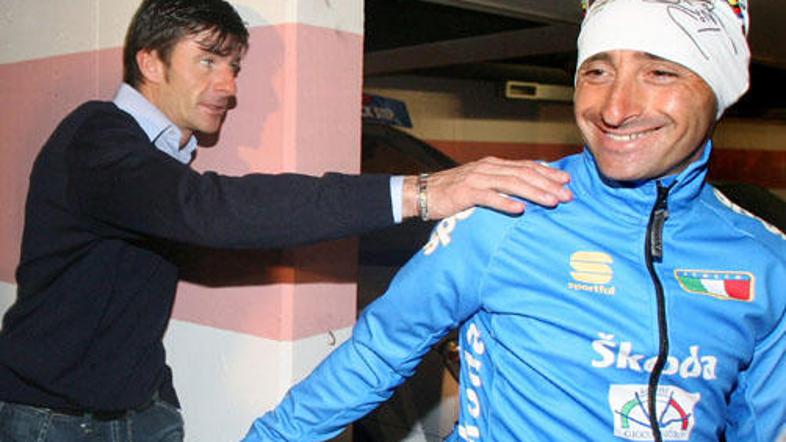 Gianni Bugno (levo) je bil zadnji pred Paolom Bettinijem (desno), ki je dvakrat 