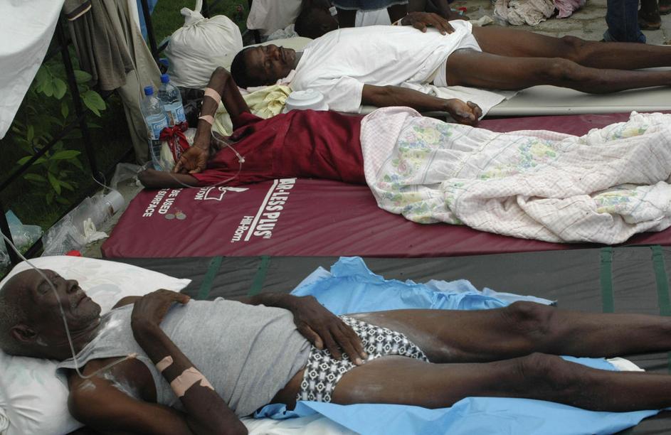 Haiti, kolera, bolniki