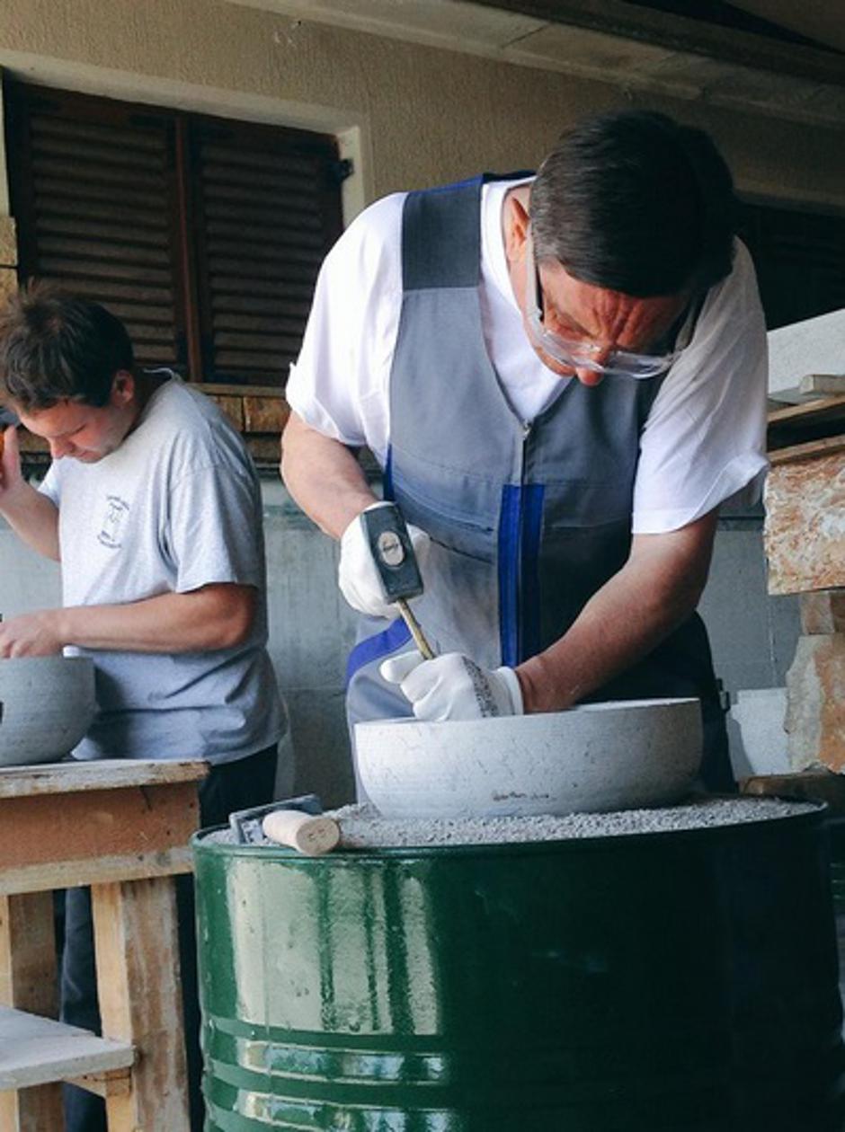 Borut Pahor kot kamnosek | Avtor: Urad predsednika republike