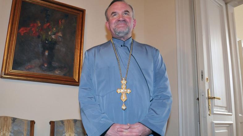 ljubljana 13.01.09, Faroh srbske pravoslavne cerkve Peran Boskovic, Foto: Dejan 