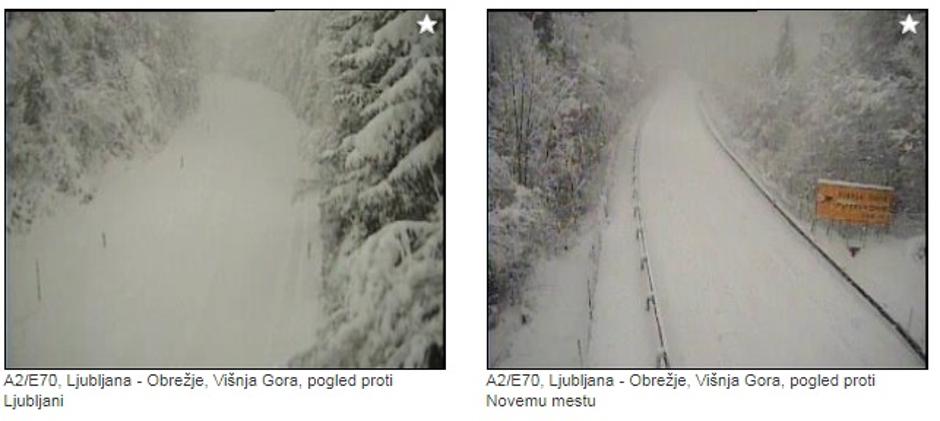 dolenjska avtocesta sneg | Avtor: PIC