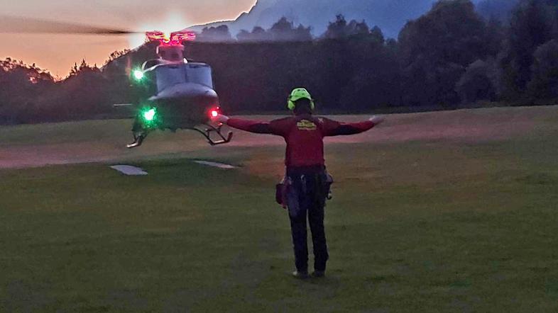 Reševanje, helikoptersko reševanje s Triglava