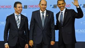 Anders Fogh Rasmussen, Janez Janša, Barack Obama