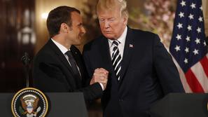 Donald Trump Emmanuel Macron