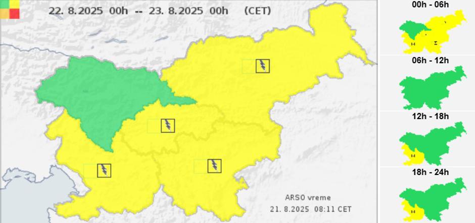 rumeno opozorilo | Avtor: Arso