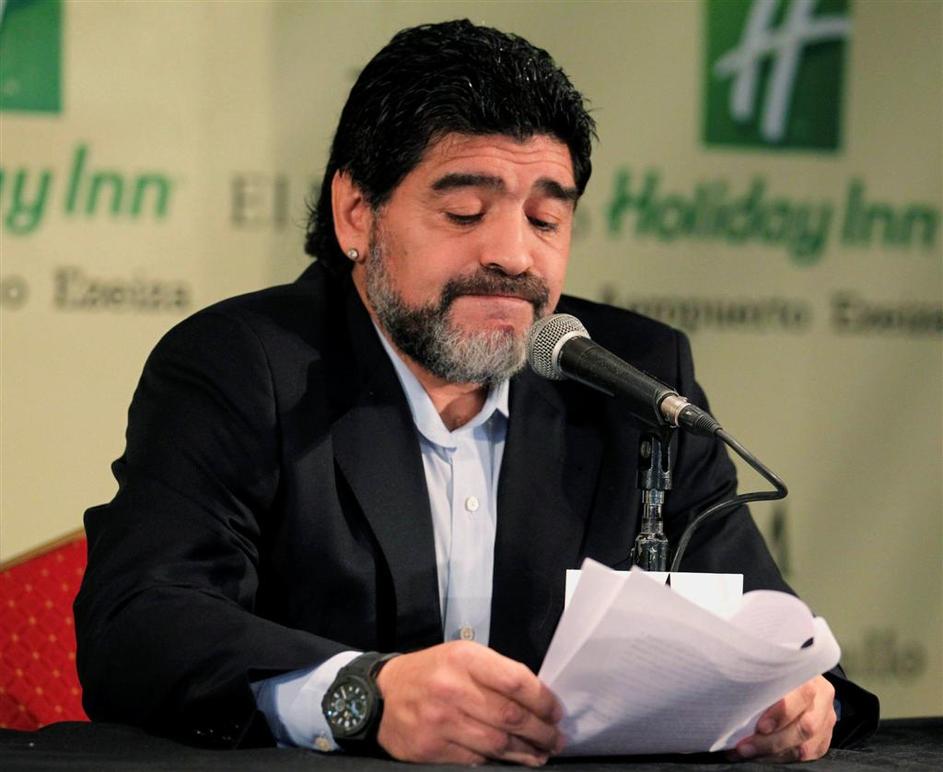 Maradona bo svoje delo nadaljeval v Dubaju. (Foto: Reuters)