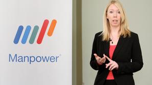 slovenija 08.03.2011 Romana Sercelj, novinarska konferenca podjetja Manpower, na