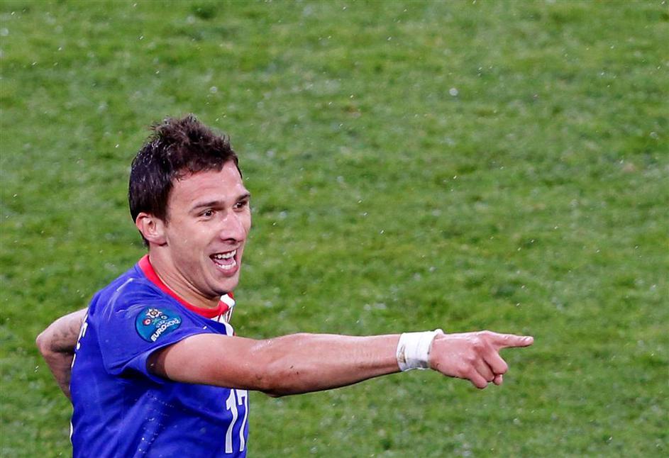 Mandžukić Irska Hrvaška Poznan Euro 2012