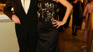 Uroš Slak, voditelj oddaje Svet na Kanalu A in Petra Kerčmar, voditeljica 24 ur 