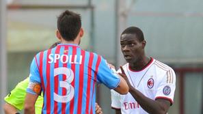 Spolli Balotelli Catania AC Milan Serie A Italija liga prvenstvo