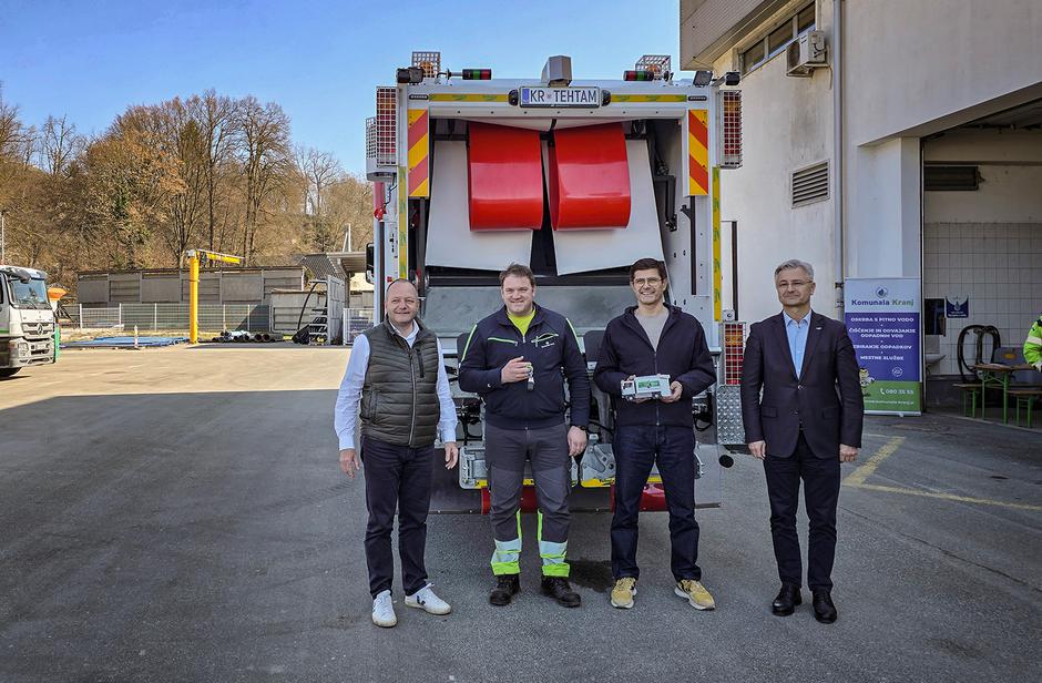 Komunala Kranj bo z novim tovornjakom s tehtnico tehtala odpadke. | Avtor: Komunala Kranj