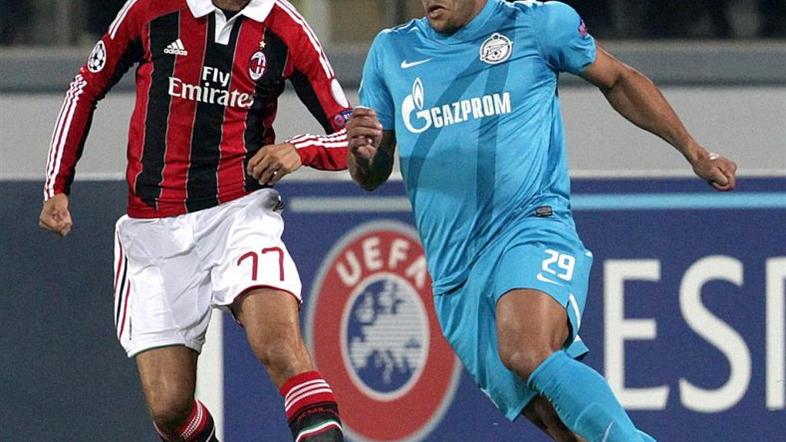 Hulk Antonini Zenit Sankt Peterburg AC Milan Liga prvakov