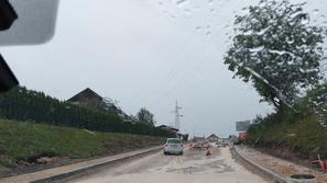 Godešič obnova ceste avgust 2021