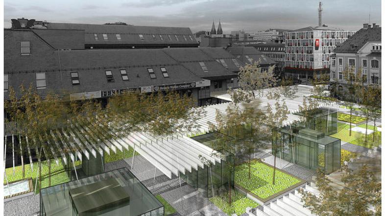 Krožišče na Glavnem trgu bo odstranjeno, območje proti Ulici kneza Koclja bo bol