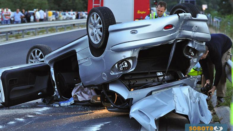 Pomurska avtocesta prometna nesreča